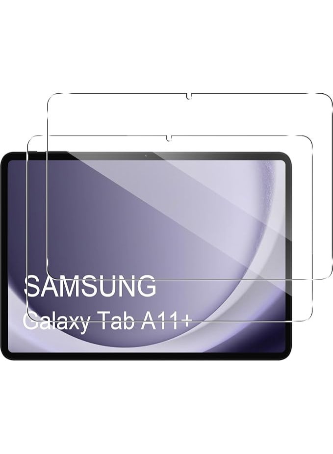 2 Pack Screen Protector For  Samsung Galaxy Tab A11 Plus , HD Tempered Glass Screen Protector Compatible withSamsung Galaxy Tab A11 Plus - Clear